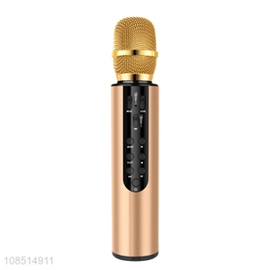 Factory price wireless microphone karaoke microphone <em>speaker</em> for adult singing