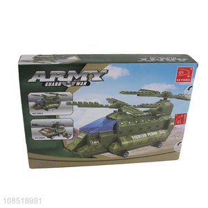 High quality helicopter model building block toys for sale