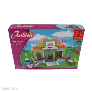 China factory girls house building block toys educational toys