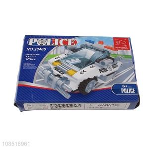 Wholesale from china police car model building block toys