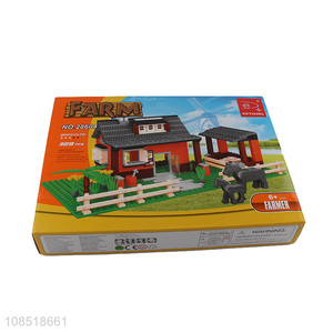 Hot products farm series 329pcs children building block toys