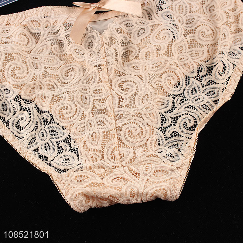 Wholesale women brief underwear sexy lace panties for summer