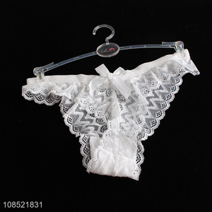 Wholesale women t-back thong sexy lace v shape design panties