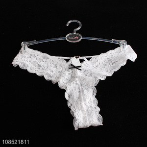 Wholesale women t-back low waist see through lace panties