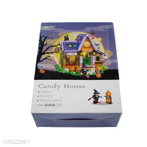 Hot selling led light candy house buiding block toys for girls