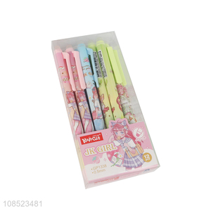 New products erasable 12pieces students gel pen set for stationery