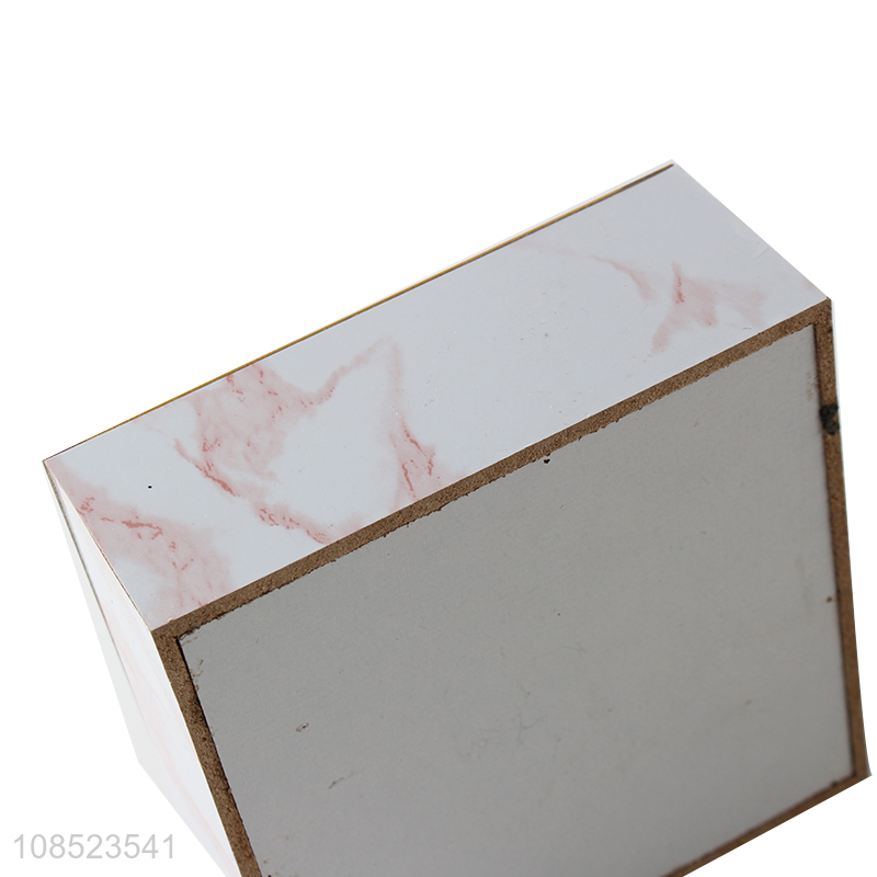 Wholesale density board storage box marble pattern storage container