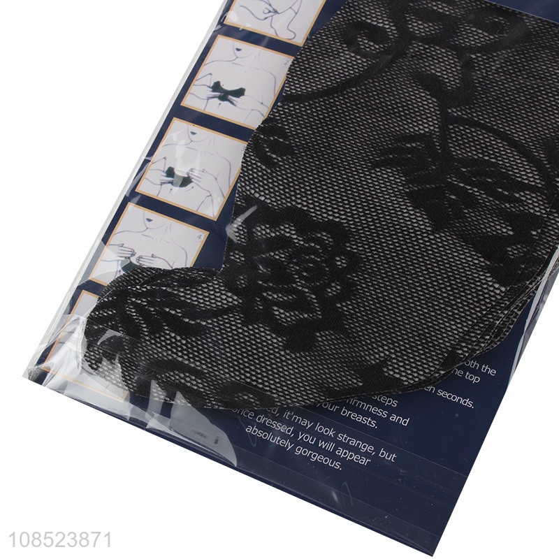 Online wholesale black lace women nipper stickers chest sticker