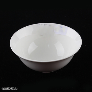 Factory wholesale white ceramic dinnerware bowl for household