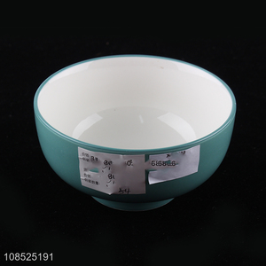 Online wholesale round durable ceramic bowl tableware bowl
