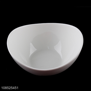 Cheap price white tableware bowl salad bowl for restaurant