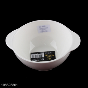 Hot selling ceramic tableware bowl salad bowl with handle