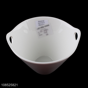 Top selling white ceramic noodle bowl salad bowl for restaurant