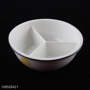 New product divided ceramic bowl cereal yogurt fruit bowl