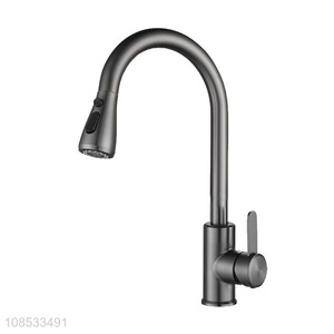 Wholesale kitchen sink faucet pull down water tap with pull out sprayer