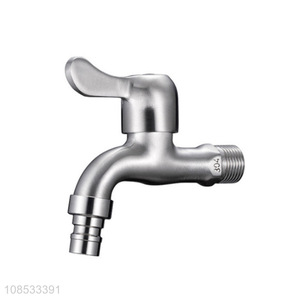 Good price 304 stainless steel wall mount washing machine faucet tap