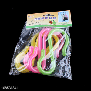 High quality multi-function heavy duty plastic S hook for hanging