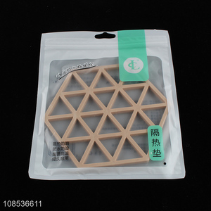 Wholesale hexagonal TPR material heat insulated mat heatproof pad