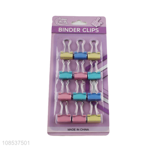 Factory price multicolor office stationery clips for sale