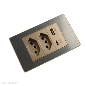 Factory price Brazilian socket electrical wall outlet with usb port