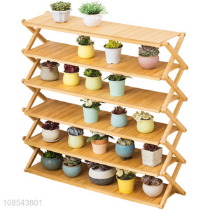Online wholesale bamboo home decoration flower pot stand