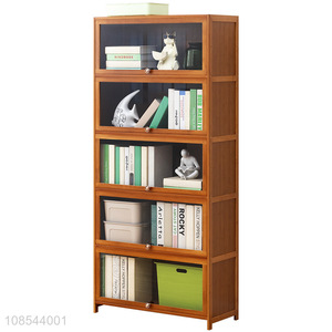 Good selling bamboo multi-layer bookshelf bookcase wholesale
