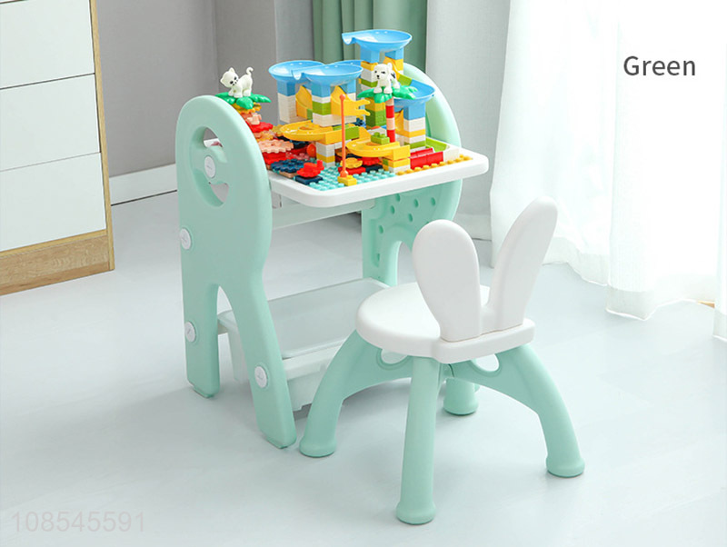 Best sale multi-functional baby building blocks desk