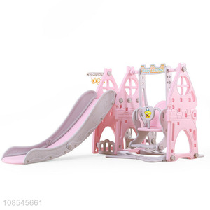 Factory price indoor outdoor children's slide swing set toys