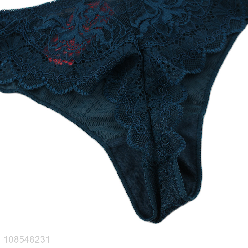 Good price women t-back thong sexy lace underwear briefs