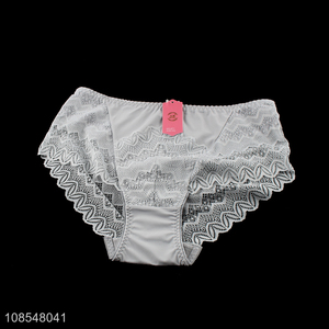 High quality women panties sexy lace brim underwear briefs