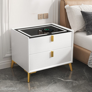 New products bedroom furniture intelligent bedside table