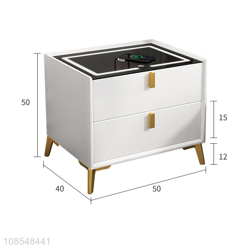 New products bedroom furniture intelligent bedside table