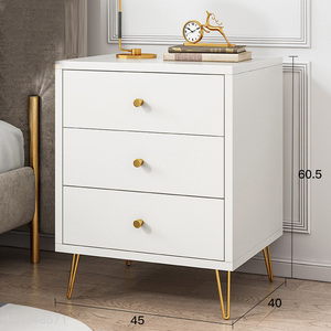 Good quality modern bedroom furniture white night stand