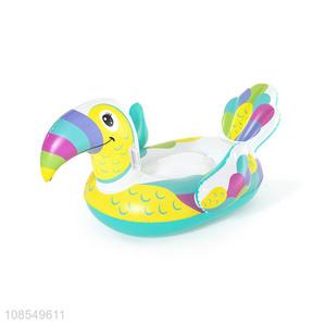 Factory price inflatable toucan pool float kids ride-on toy