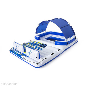 New product 6-person inflatable floating island floating mat
