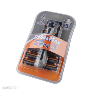 Yiwu market men disposable razor with rubber handle