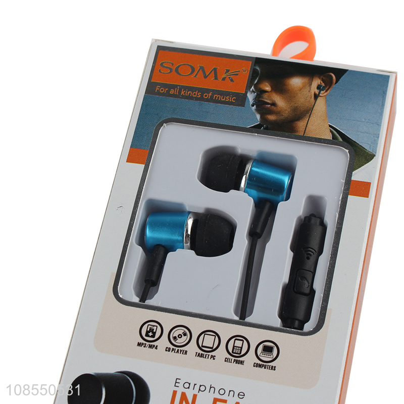Wholesale fashionable in-ear earbud headphone for mobile phone