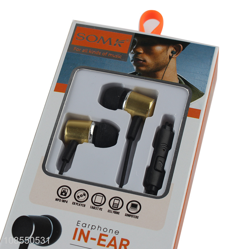 Wholesale fashionable in-ear earbud headphone for mobile phone