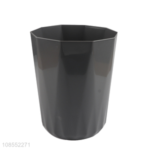 Wholesale durable PET plastic trash can for kitchen bathroom