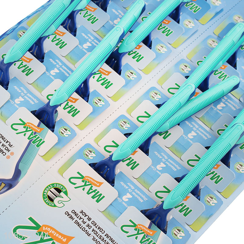 Hot product twin blades disposable shaving razors for hotel use