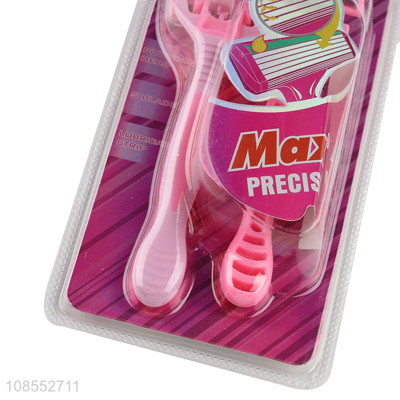 OEM ODM cheap 5 blades disposable razors with lubricating strip