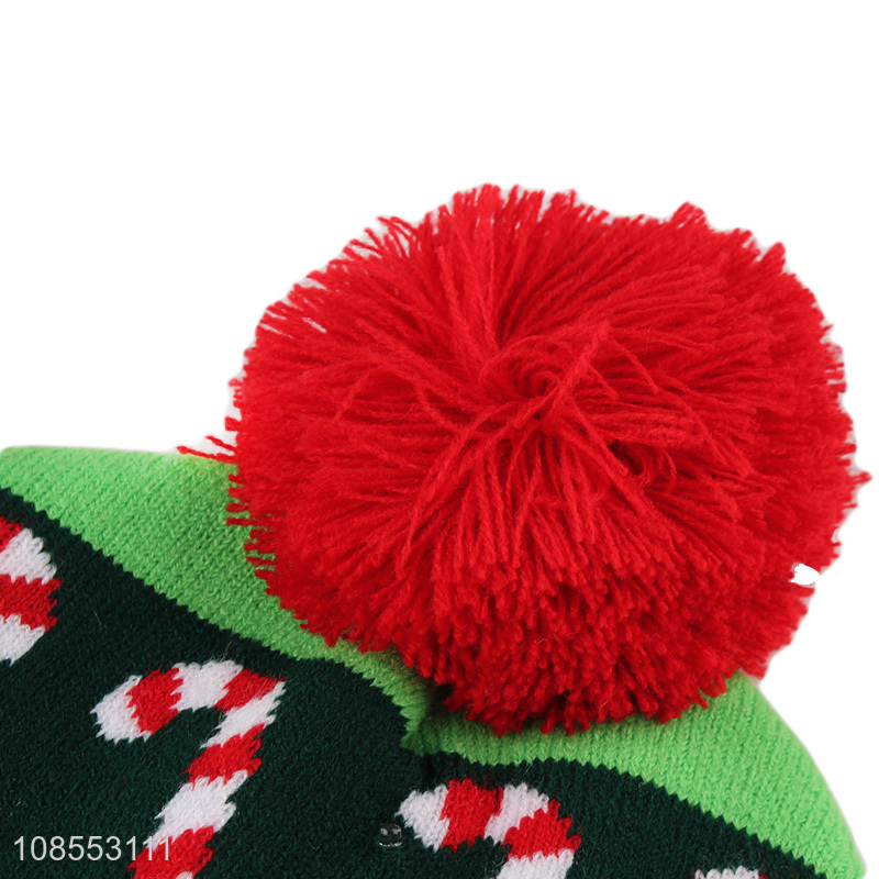 Top selling cartoon christmas beanies hats knitted hat wholesale