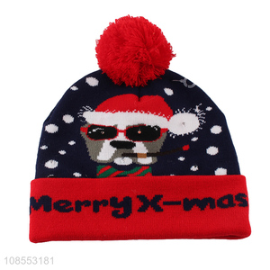 Top quality cartoon warm christmas beanie hat knitted hats