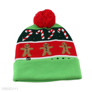 Top selling cartoon christmas beanies hats knitted hat wholesale
