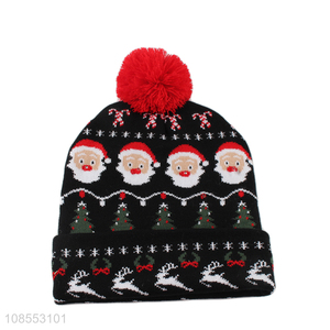 Factory supply christmas style fashion beanie hats