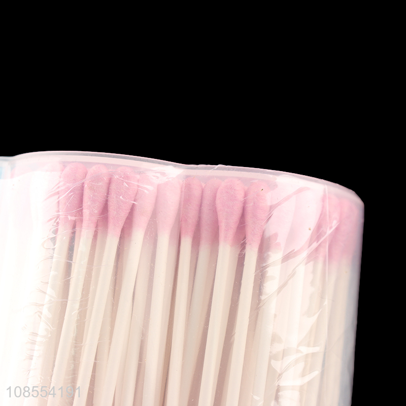 Custom logo 300pcs disposable paper cotton swabs for ear cleaning