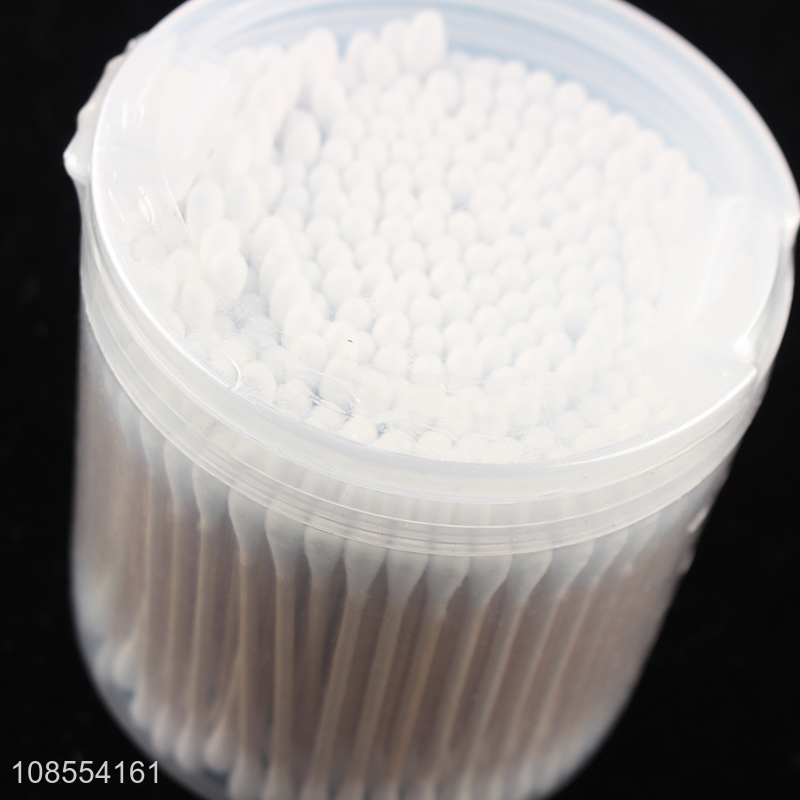 Hot selling 300pcs natural wooden cotton swabs for arts & crafts