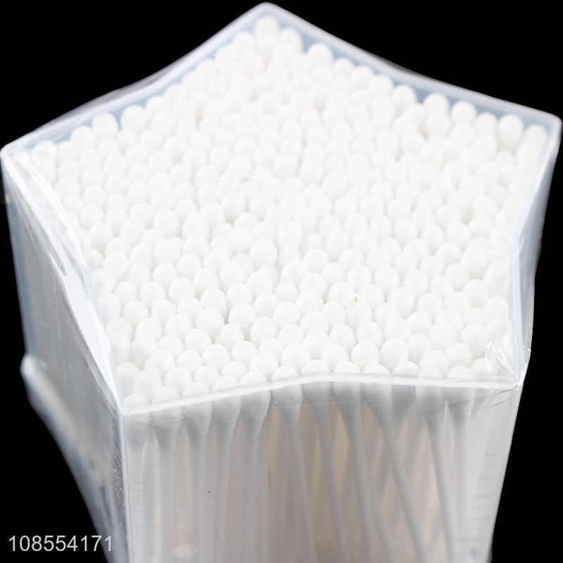 Wholesale 300pcs disposable double-tipped plastic stick cotton buds