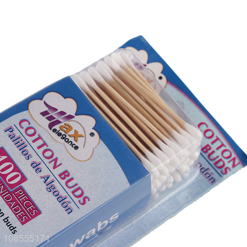 China factory disposable bamboo cotton buds for sale