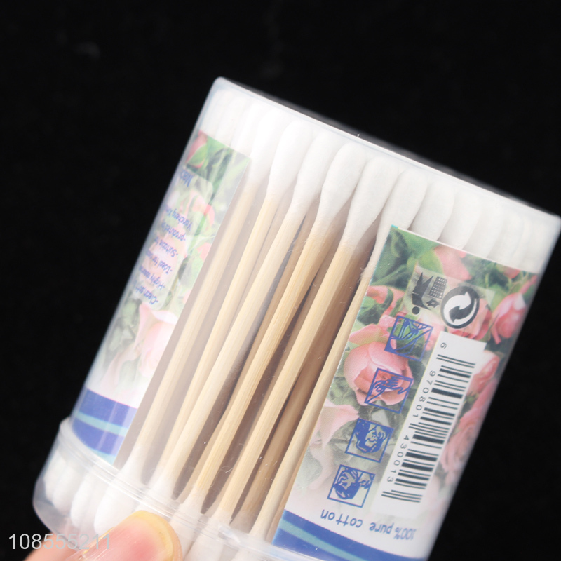 Top quality bamboo cotton swab stick for personal care